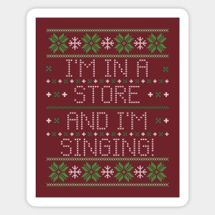 Singing Sweater Sticker